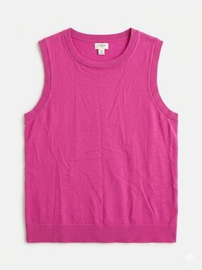 J. Crew Bright Fuchsia Knit Crewneck Top